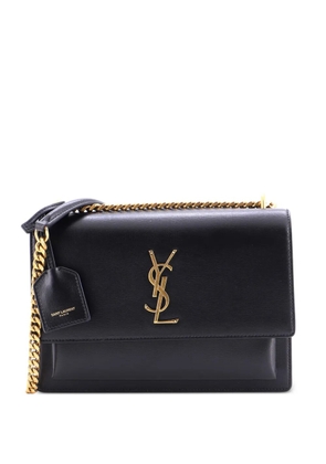 Saint Laurent Pre-Owned Sunset Leather Medium crossbody bag - Black
