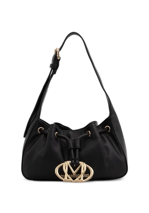 Love Moschino logo-plaque shoulder bag - Black