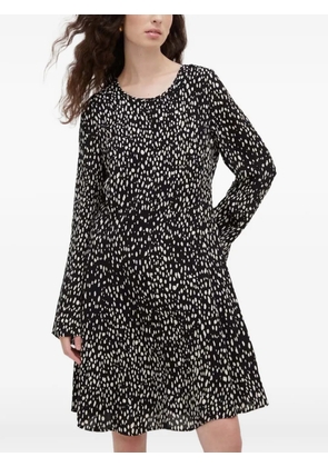 Marc O'Polo printed long-sleeve mini dress - Black