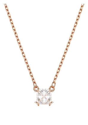 Swarovski Stilla square-pendant necklace - Pink