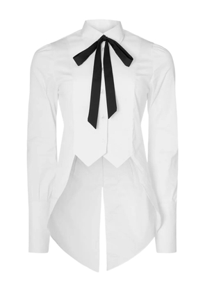 Temperley London June tuxedo-inspired shirt - White