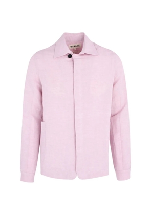 Marané concealed-fastening shirt jacket - Pink