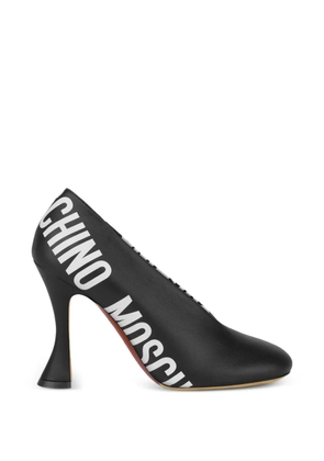 Moschino logo-print pumps - Black