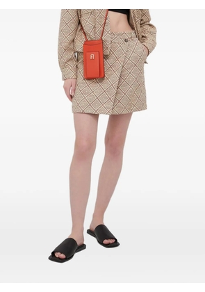 SAMSOE SAMSOE button-fastening mini skirt - Brown