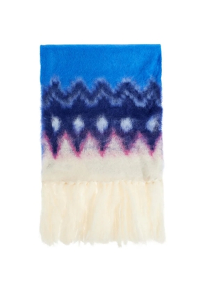 ISABEL MARANT fringed scarf - Blue