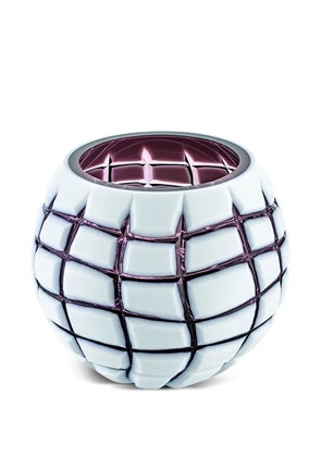 IVV geometric-patterned glass vase (22cm) - Blue