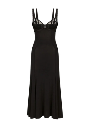Dolce & Gabbana DNA organza godet dress - Black