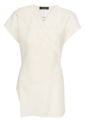 Fabiana Filippi V-neck wrap blouse - Neutrals