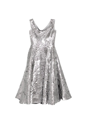 Isabel Sanchis all-over floral print dress - Silver
