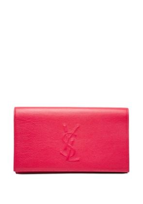 Saint Laurent Pre-Owned 2000-2012 Large Leather Belle De Jour clutch bag - Pink