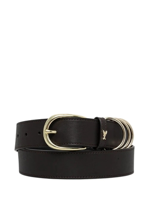 Patrizia Pepe triple-hoop Fly-charm belt - Brown