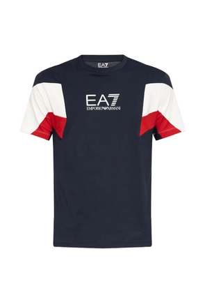 Ea7 Emporio Armani colourblock T-shirt - Blue
