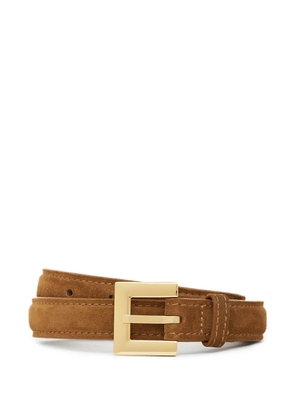 ANINE BING Nicola square-buckle belt - Brown