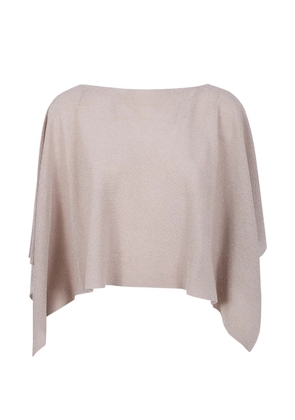 D.Exterior boat-neck capes - Neutrals