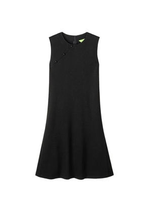 Shanghai Tang button sleeveless mini dress - Black