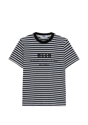 MSGM striped T-shirt - Blue