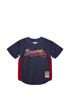 Mitchell & Ness 007 Atlanta Braves striped-detail top - Blue