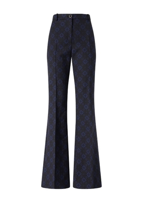 PINKO geometric-print trousers - Black