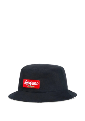 Kenzo logo-patch bucket hat - Black
