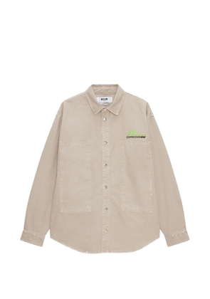 MSGM buttoned pocket shirt - Neutrals