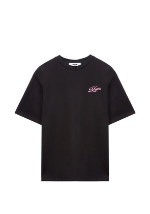 MSGM embroidered T-shirt - Black
