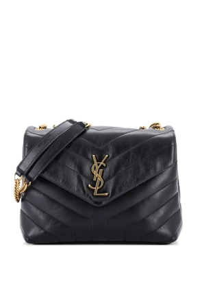 Saint Laurent Pre-Owned Loulou Matelasse Chevron Leather Small shoulder bag - Black