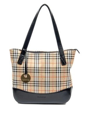 Burberry Pre-Owned 2000 Haymarket tote bag - Brown