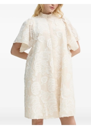 Bruuns Bazaar Calamus Philly floral high-neck dress - White