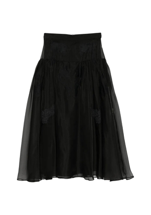 Zuhair Murad organza midi skirt - Black
