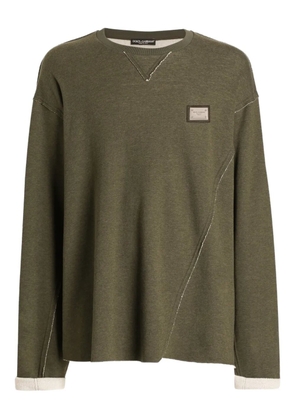 Dolce & Gabbana logo-plaque T-shirt - Green