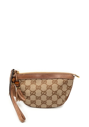 Gucci Pre-Owned 2000-2015 GG Canvas Bamboo pouch - Brown