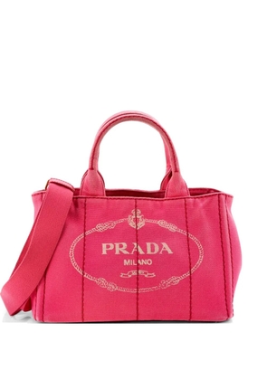 Prada Pre-Owned Canapa Convertible Canvas Mini tote bag - Pink