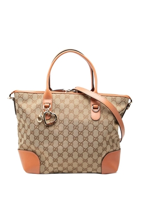 Gucci Pre-Owned 2000-2015 GG Canvas Heart Bit satchel - Brown
