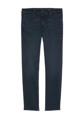 Marc O'Polo belt-loops leather-patch jeans - Blue