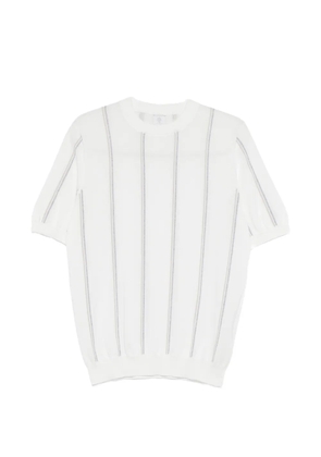 Eleventy round-neck striped sweater - Neutrals