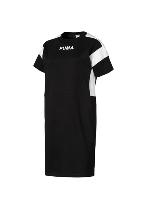 PUMA logo-detail midi dress - Black