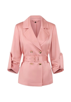 MARCCAIN double-breasted satin blazer - Neutrals