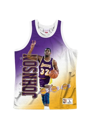 Mitchell & Ness x NBA Los Angeles Lakers Magic Johnson Behind The Back jersey - White