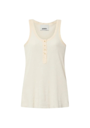 ISABEL MARANT Helma button-details tank top - Neutrals