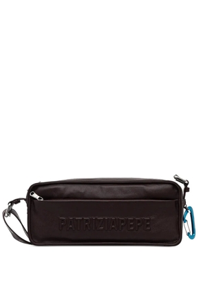 Patrizia Pepe medium embossed cross body bag - Brown