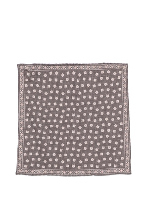 Eleventy patterned handkerchief - Grey