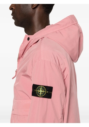 Stone Island hooded flap-pocket light jacket - Pink