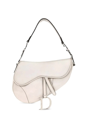 Christian Dior Pre-Owned 2005 Saddle leather shoulder bag - White