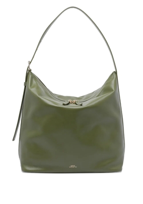 A.P.C. maxi Vera zip tote bag - Green