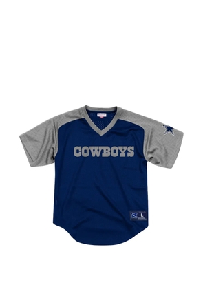 Mitchell & Ness Dallas Cowboys Final Second V-neck T-shirt - Blue