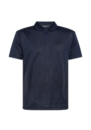 Ea7 Emporio Armani logo-patch polo shirt - Blue