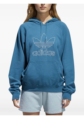adidas logo-print hoodie - Blue