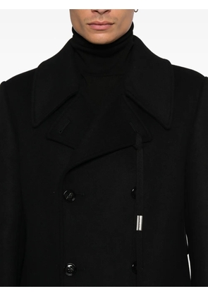 Ann Demeulemeester double-breasted coat - Black