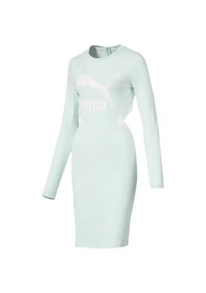 PUMA long-sleeve midi dress - Blue