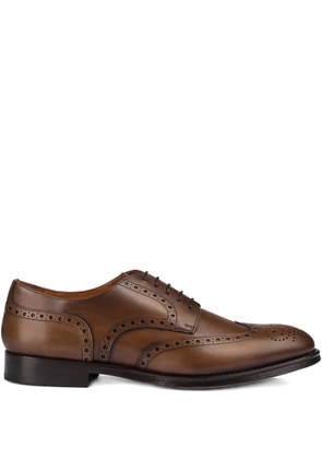 Doucal's leather lace-up brogues - Brown